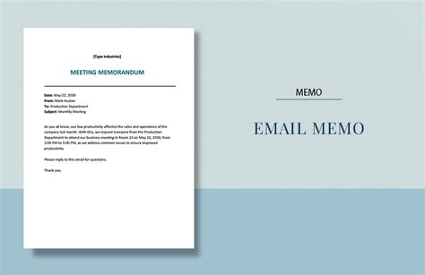 Professional Email Memo Template in Pages, Word, PDF, Google Docs - Download | Template.net