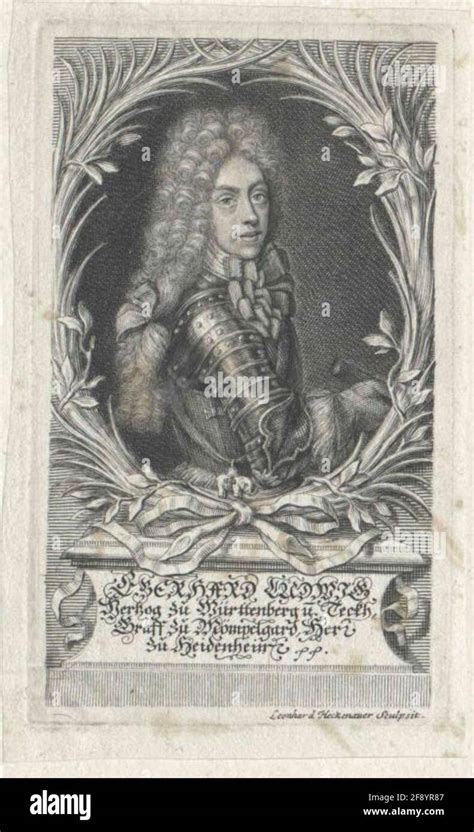 Eberhard Iv Ludwig Duke Of W Rttemberg Stecher Heckenauer Leonhard