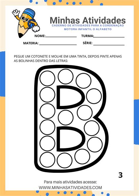 Atividades De Coordenação Motora Fina Alfabeto Para Imprimir