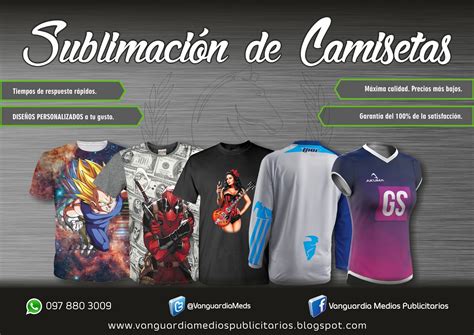 Vanguardia Medios Publicitarios Sublimación de Camisetas para