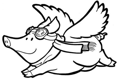 Flying Pig Drawing at GetDrawings | Free download