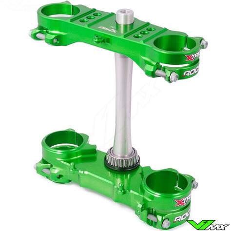 X Trig Rocs Tech Triple Clamp Green Kawasaki Kxf Kxf