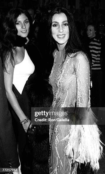 Singer Cher And Sister Georganne Lapiere Attending Romantic And