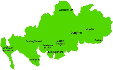 Dumfries And Galloway Scotland Map - MapSof.net