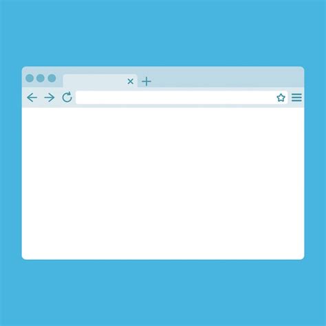 Premium Vector Simple Flat Browser Window Isolated