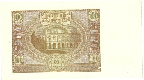 100 Zloty Zlotych 01031940 Polen Erhaltung Ii Kn 7 Stellig Serie E