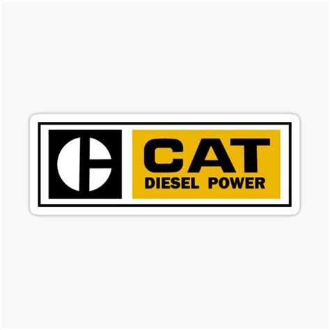 Cat Diesel Power Sticker For Sale By James Redbubble