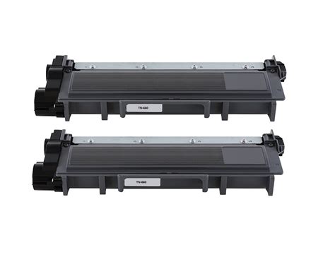 2pk Toner Cartridge For Brother Tn660 Dcp L2520dw L2540dw L2560dn Mfc