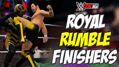 WWE 2K16 Top 10 Royal Rumble Finishers Part 2 PS4 XBOX ONE 720p