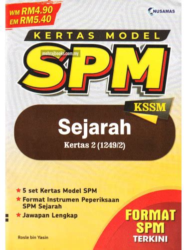 Kertas Model Spm Kssm Sejarah Kertas