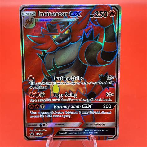 Pok Mon Tcg Incineroar Gx Sm Black Star Promo Sm Promo Nm Values Mavin