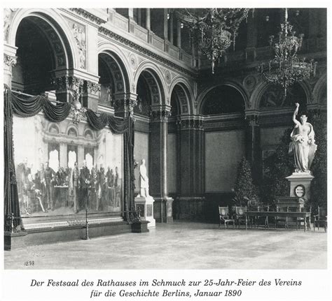 Berlin 1856 1891 F Albert Schwartz Festsaal Rathaus 1890 Flickr