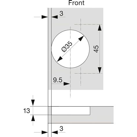 Blum Degrees Screw On Self Closing Compact Hinge Pack Of