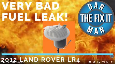 2012 Land Rover Lr4 Fuel Leaking From Top Of Gas Tank Replace Cracked Plastic Tank Cap Filter