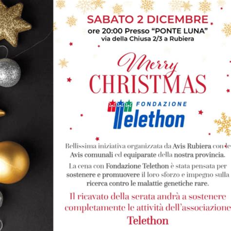 Cena Di Solidariet Per Telethon Avis Provinciale Di Reggio Emilia Odv