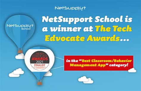 Netsupport School Won ‘best Classroombehavior Management App Or Tool