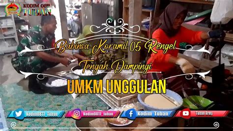 Babinsa Koramil 0811 05 Rengel Tengah Dampingi UMKM Unggulan Warga