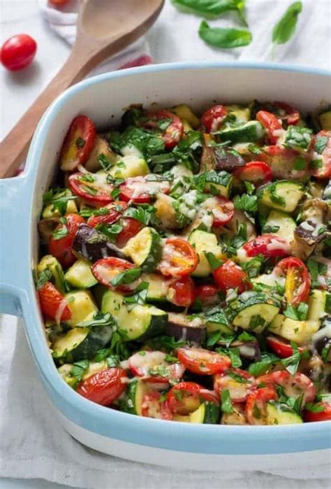 Tomato Eggplant Zucchini Bake Easy Side Dish Wellplated