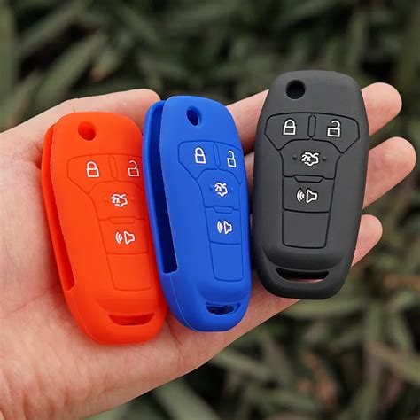 Silicone Key Fob Cover Case Shell Holder For Ford Ka Focus Fiesta