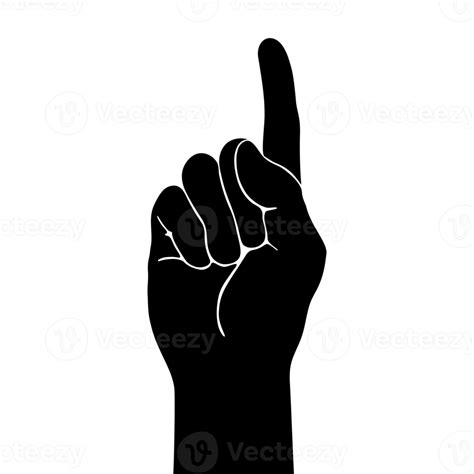 Hand Gestures Black Hand Gesture Like A Silhouette Or Shadow Of Hands