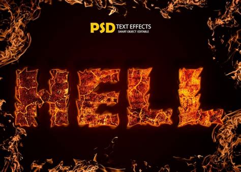 premium psd  poster   word hells   words hell