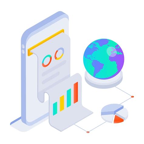 premium vector bundle  data insights isometric style icons