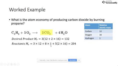 How To Calculate Atom Economy Youtube