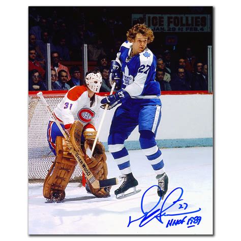 Darryl Sittler Toronto Maple Leafs Vs Larocque Autographed 8x10 Nhl Auctions