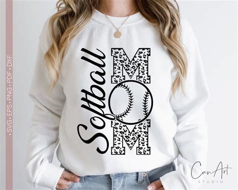 Softball Mom Svg Softball Mama Shirt Design Softball Svg Etsy