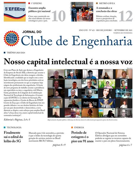 Jornal Do CE Set 2021 Clube De Engenharia