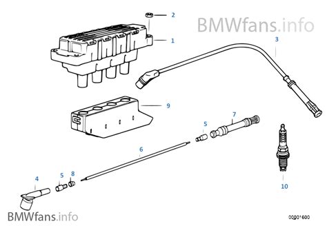 Ignition Coilspark Plug Bmw 3 E36 316i 16 M43 Europe