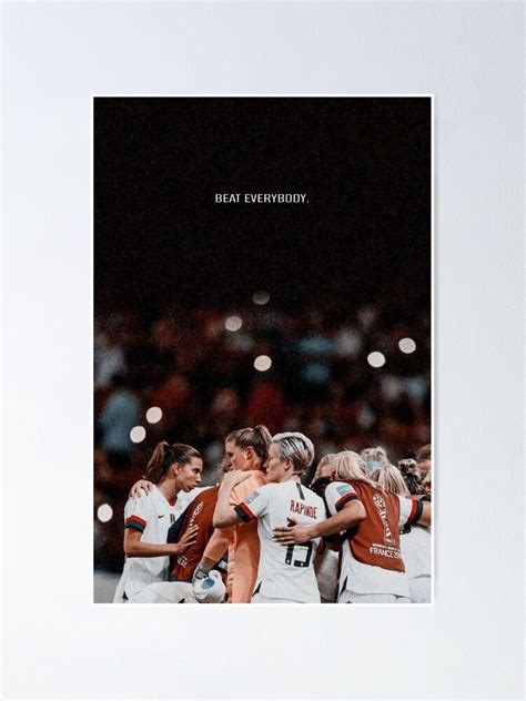 "USWNT World Cup "Beat Everybody"" Poster for Sale by Lucy-ll | Redbubble