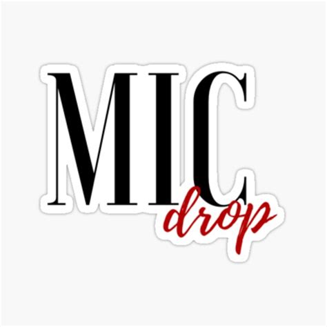 Bts Mic Drop Sticker For Sale By Looisa Redbubble