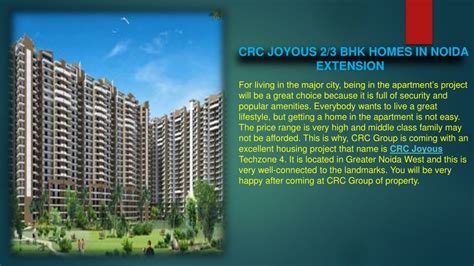 Ppt Crc Joyous Greater Noida West Offers Pre Launch Apartment