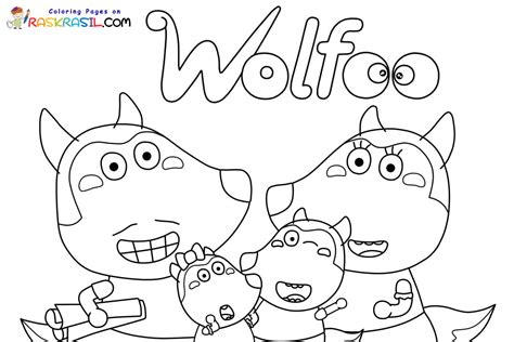 Wolfoo Family Coloring Pages Coloring Pages