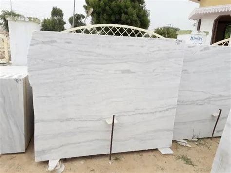 White Makrana Kumari Marble Slab For Flooring Thickness Mm At