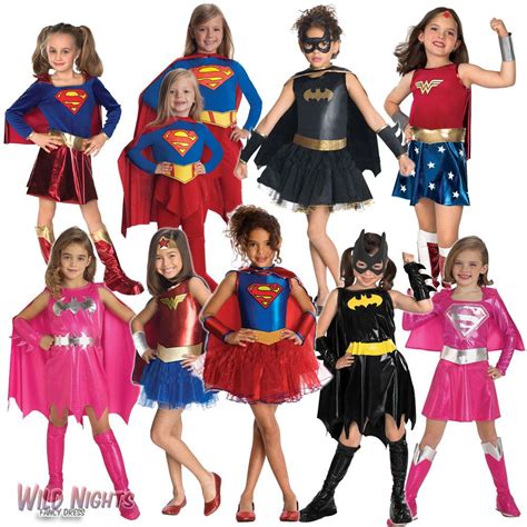 Girls Superhero Fancy Dress Costume Kids Fancy Dress Costumes Kids