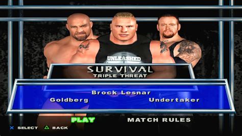 Wwe Smackdown Here Comes The Pain Goldberg Vs Brock Lesnar Vs