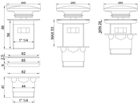 Sifon Za Umivalnik Click Clack S Prelivom Bel Vafra Company