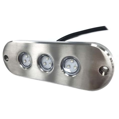 W White Blue Rgb Stainless Steel Marine Underwater Led Boat Light