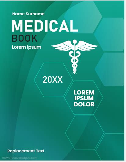 Medical Book Cover Page Templates Download Edit And Print