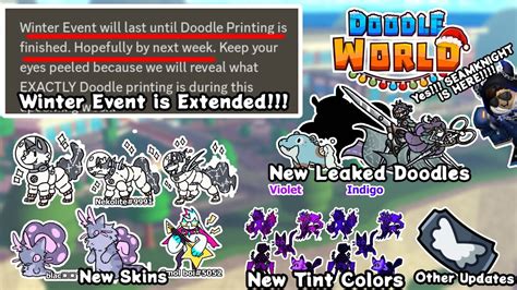 Doodle World New Leaked Doodles Skins Tints The Next Future Updates