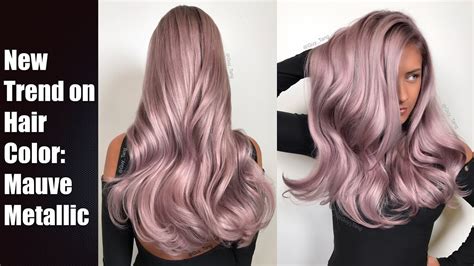 Mauve Metallic Hair Color Youtube