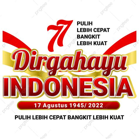 Gambar Teks Huruf Hut Ri 77 Dirgahayu Republik Indonesia 2022 Tapi Ri Tapi Ri 77 Dirgahayu