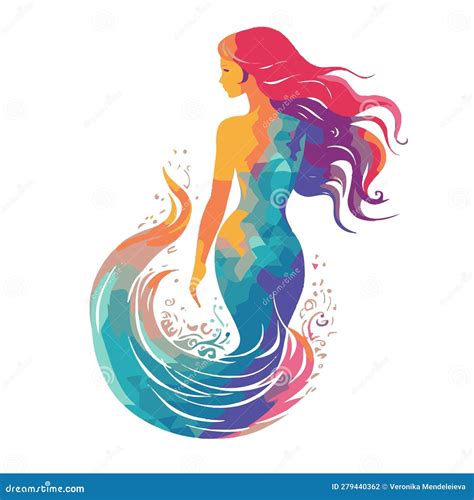 Mermaid Fairy Illustration For Your Design Stock Vector Illustration