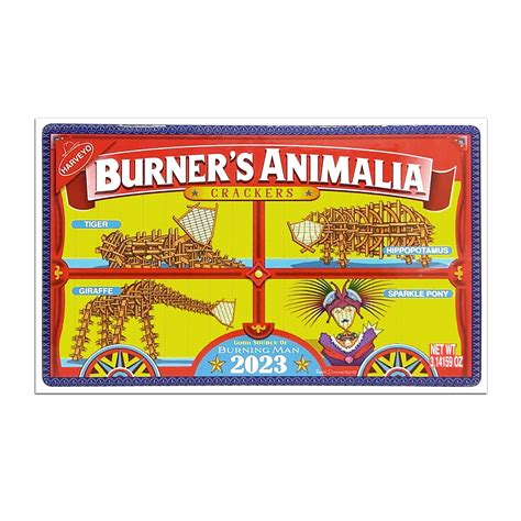 Burners Animalia Crackers 2023 Sticker Playa Makers