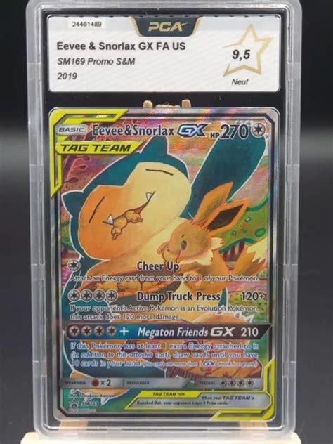 Sm Evoli Ronflex Promo Eevee Snorlax Carte Pokemon Pca Eur