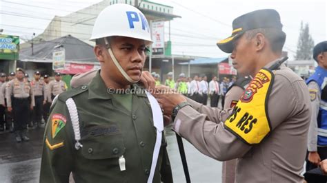 Kapolres Dairi AKBP Agus Bahari Pimpin Apel Gelar Pasukan Operasi