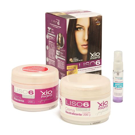 Kit Alaciado Permanente Liso 6 Xiomara 4 Piezas