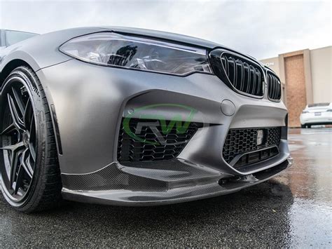 Bmw F90 M5 3d Style Carbon Fiber Front Lip Spoiler